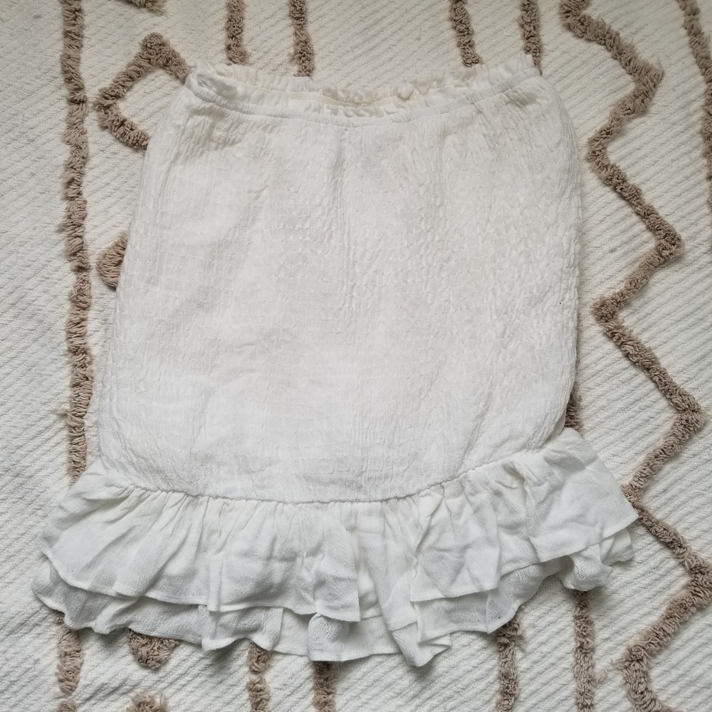 Polly Smocked Tube Top White 2